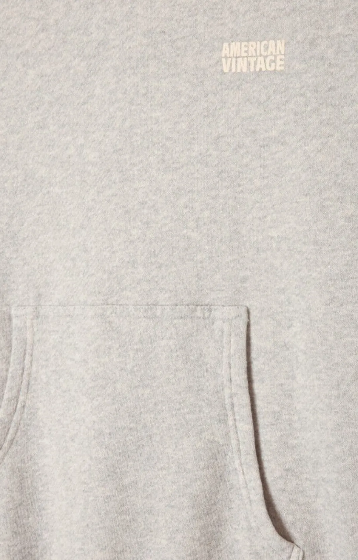 Damen American Vintage |Damenkapuzensweatshirt Kodytown Vlies Meliert