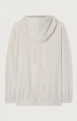 Damen American Vintage |Damenkapuzensweatshirt Ypawood Grau Meliert