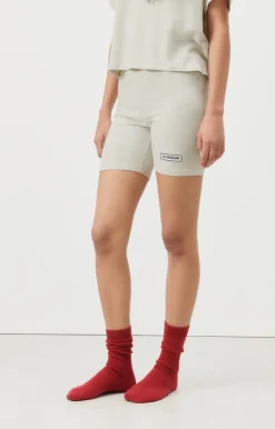 Damen American Vintage |Damen-Kurze Hose Ypawood Grau Meliert