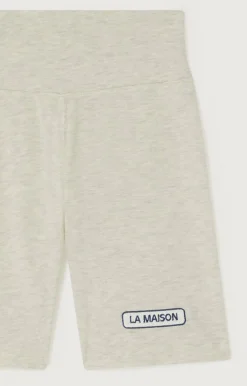Damen American Vintage |Damen-Kurze Hose Ypawood Grau Meliert