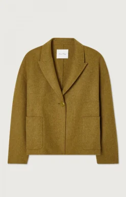Damen American Vintage |Damenmantel Dadoulove Kamel Meliert