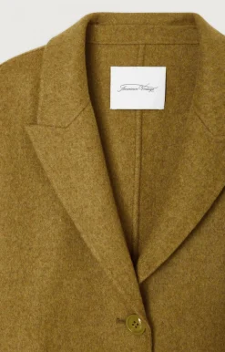 Damen American Vintage |Damenmantel Dadoulove Kamel Meliert