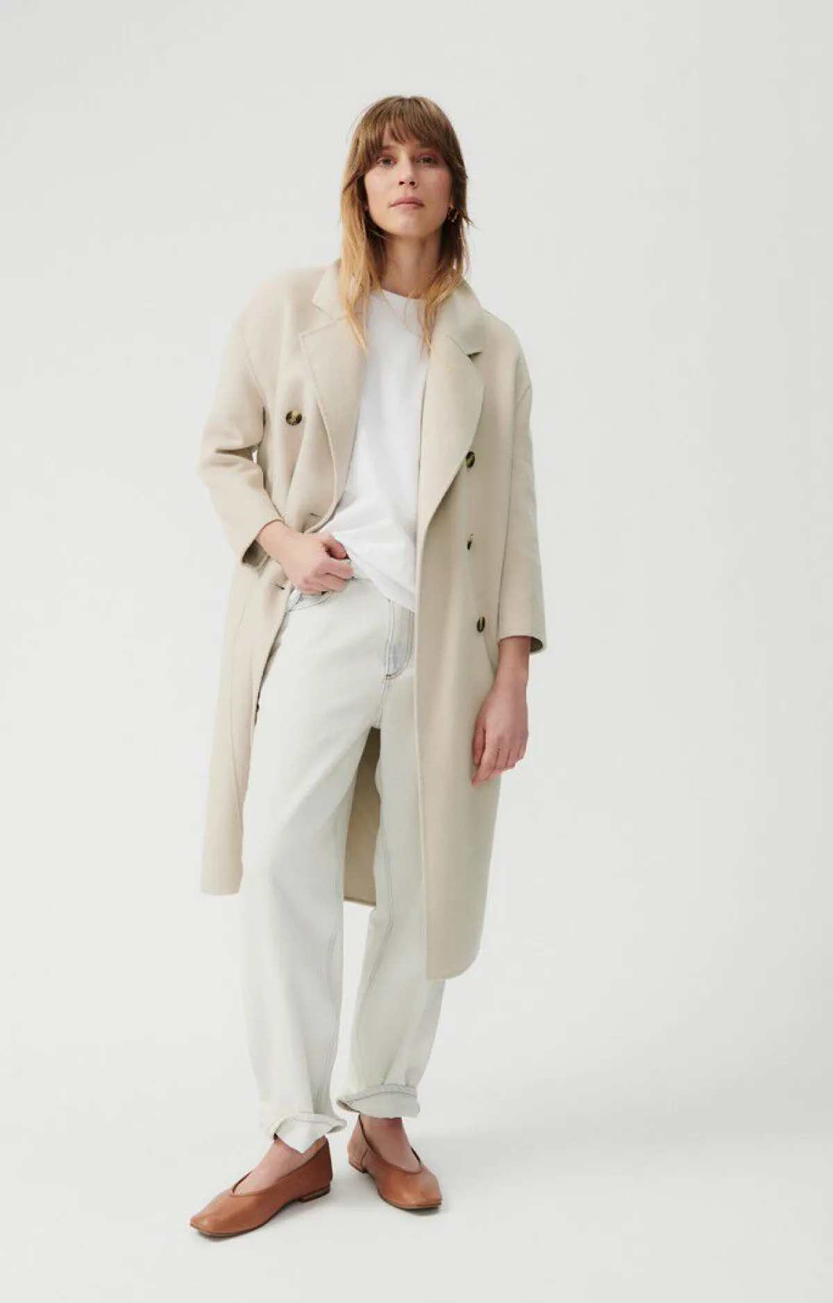 Damen American Vintage |Damenmantel Dadoulove Greige
