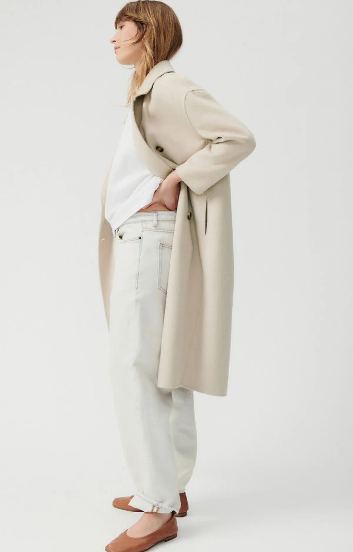 Damen American Vintage |Damenmantel Dadoulove Greige