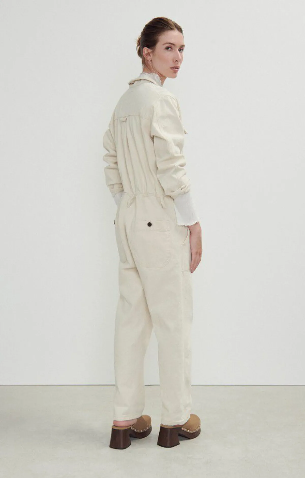 Damen American Vintage |Damenoverall Snopdog Ecru
