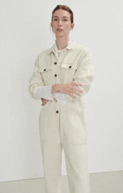 Damen American Vintage |Damenoverall Snopdog Ecru