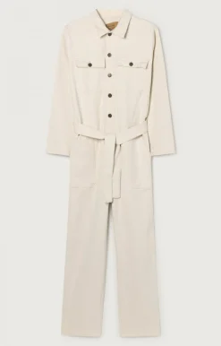 Damen American Vintage |Damenoverall Snopdog Ecru