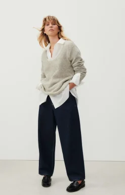 Damen American Vintage |Damenpullover Cikoya Vlies Meliert