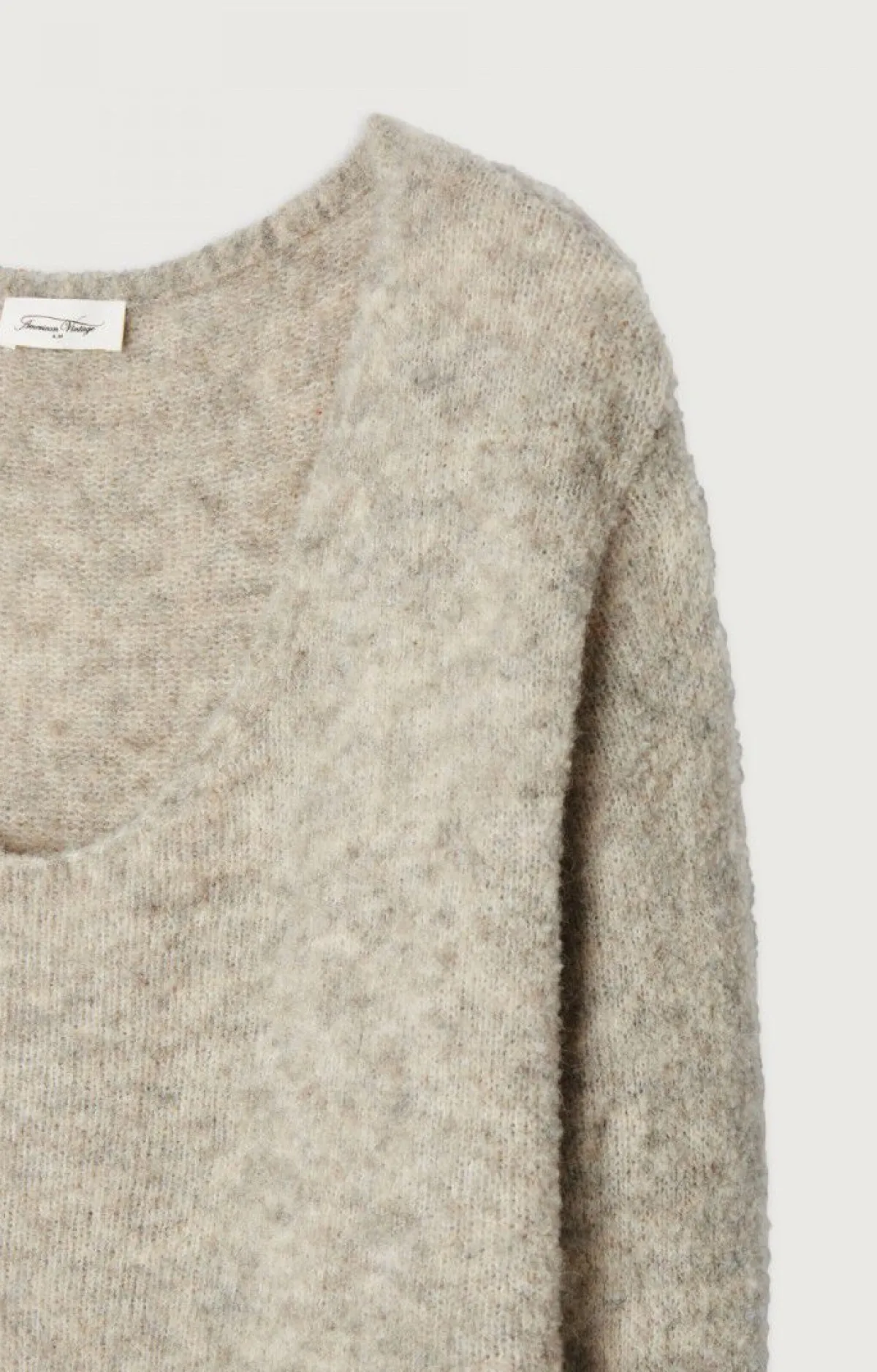 Damen American Vintage |Damenpullover Cikoya Vlies Meliert