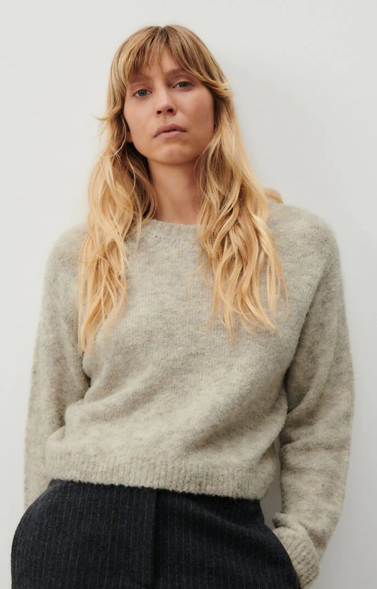 Damen American Vintage |Damenpullover Cikoya Vlies Meliert