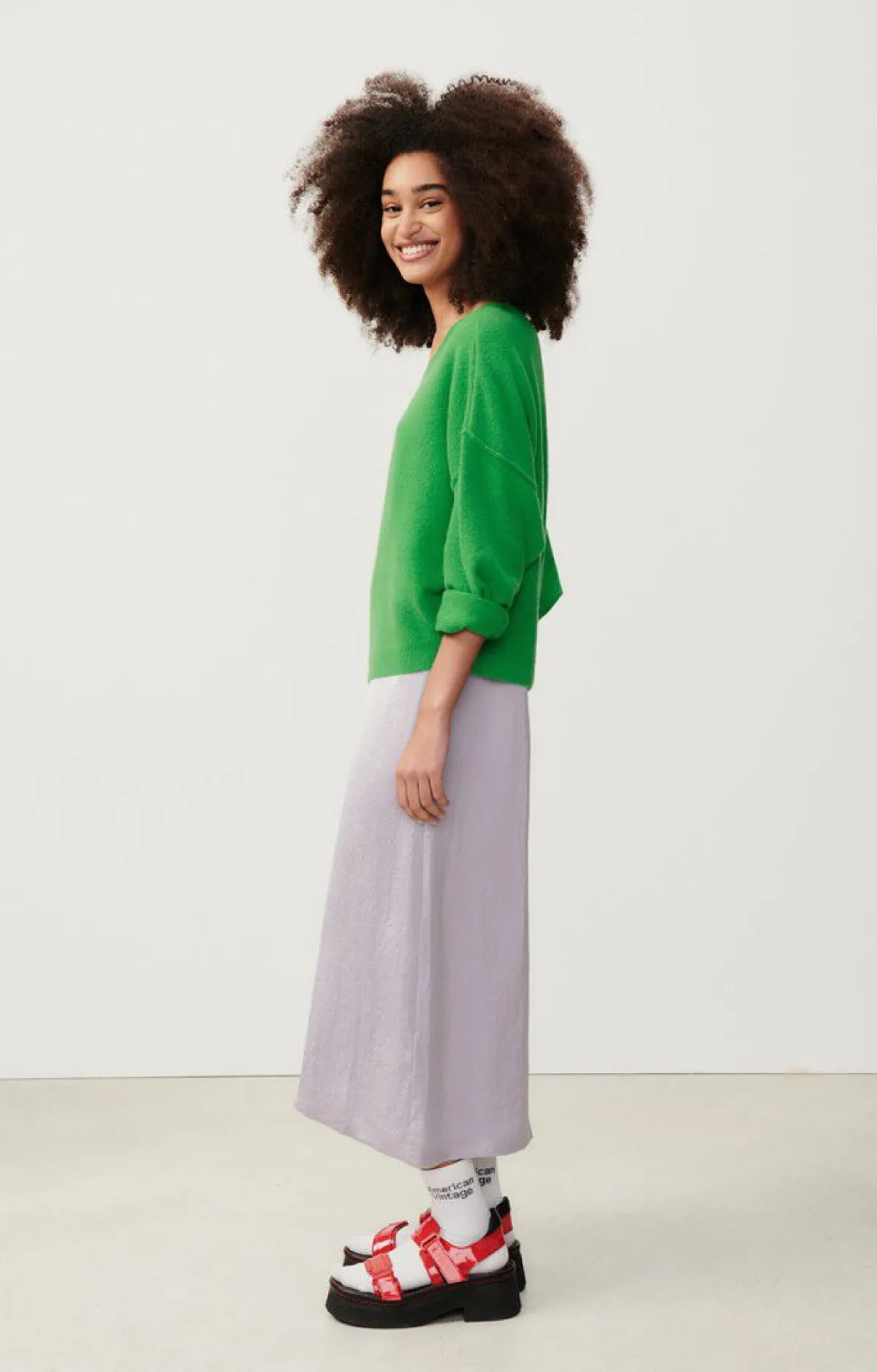 Damen American Vintage |Damenpullover Damsville Green