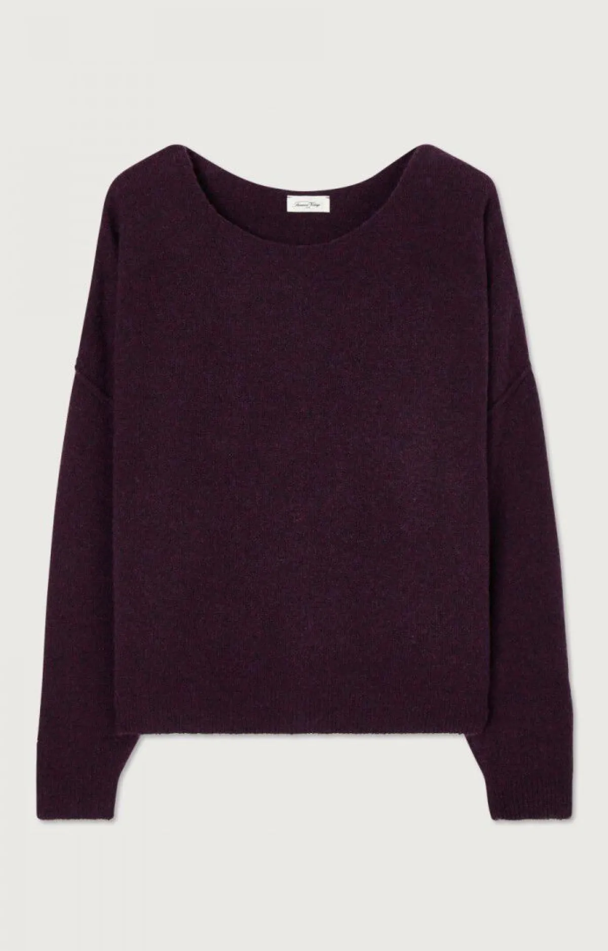 Damen American Vintage |Damenpullover Damsville Moussaka Meliert Schwarzer