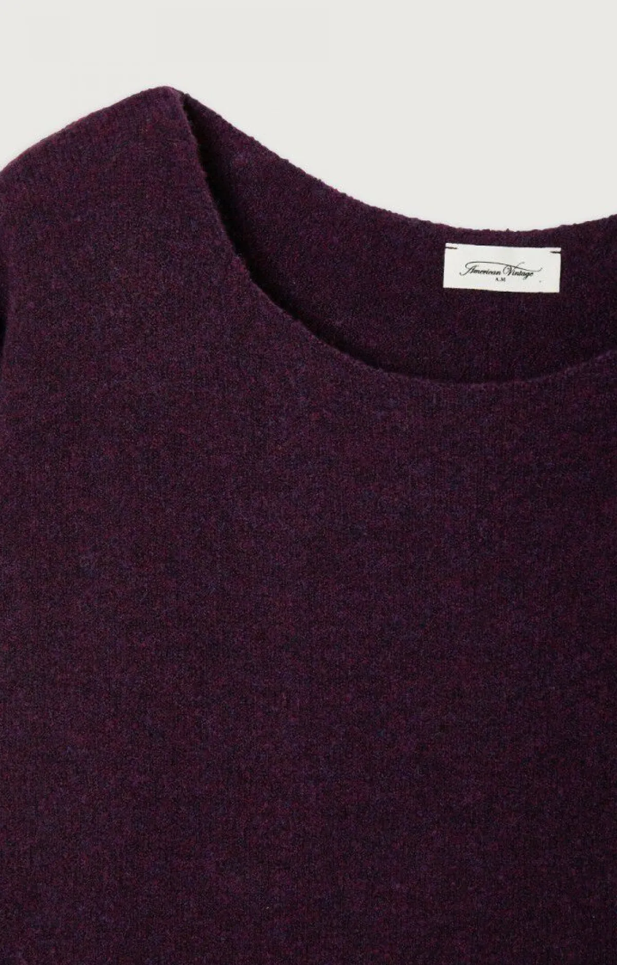 Damen American Vintage |Damenpullover Damsville Moussaka Meliert Schwarzer