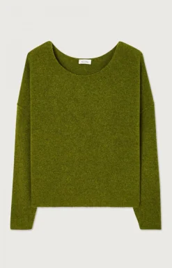 Damen American Vintage |Damenpullover Damsville Sumpf Meliert