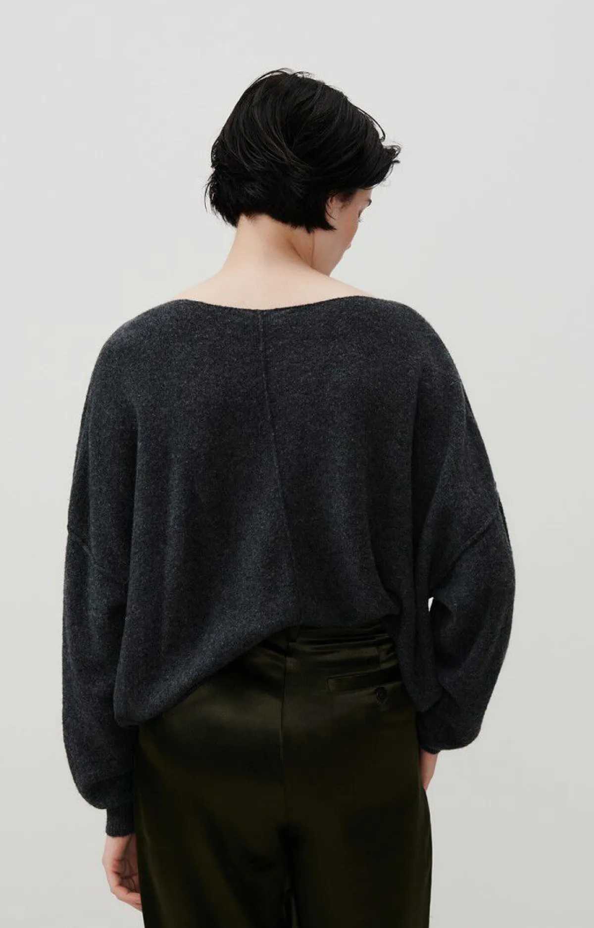 Damen American Vintage |Damenpullover Damsville Platzregen Meliert