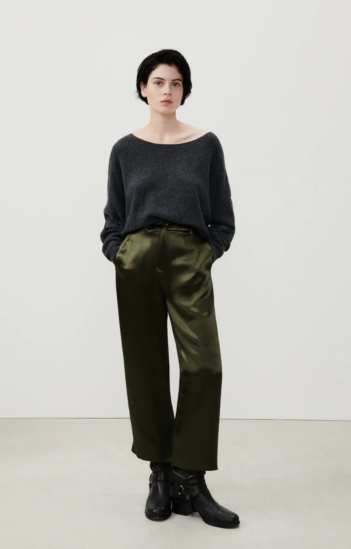 Damen American Vintage |Damenpullover Damsville Platzregen Meliert