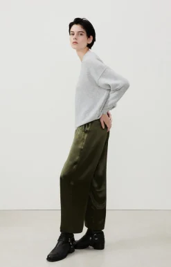Damen American Vintage |Damenpullover Damsville Grau Meliert