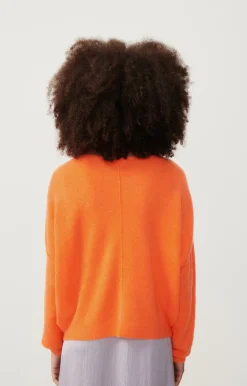Damen American Vintage |Damenpullover Damsville Leuchtendes Orange