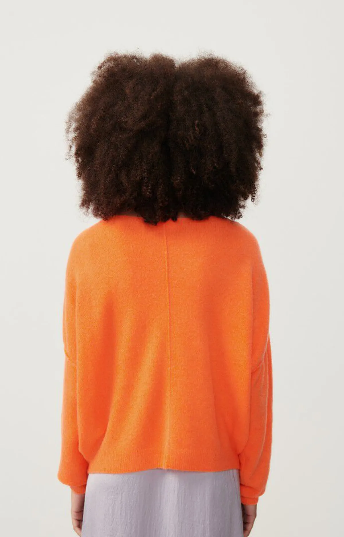 Damen American Vintage |Damenpullover Damsville Leuchtendes Orange