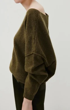 Damen American Vintage |Damenpullover Damsville Khaki Meliert