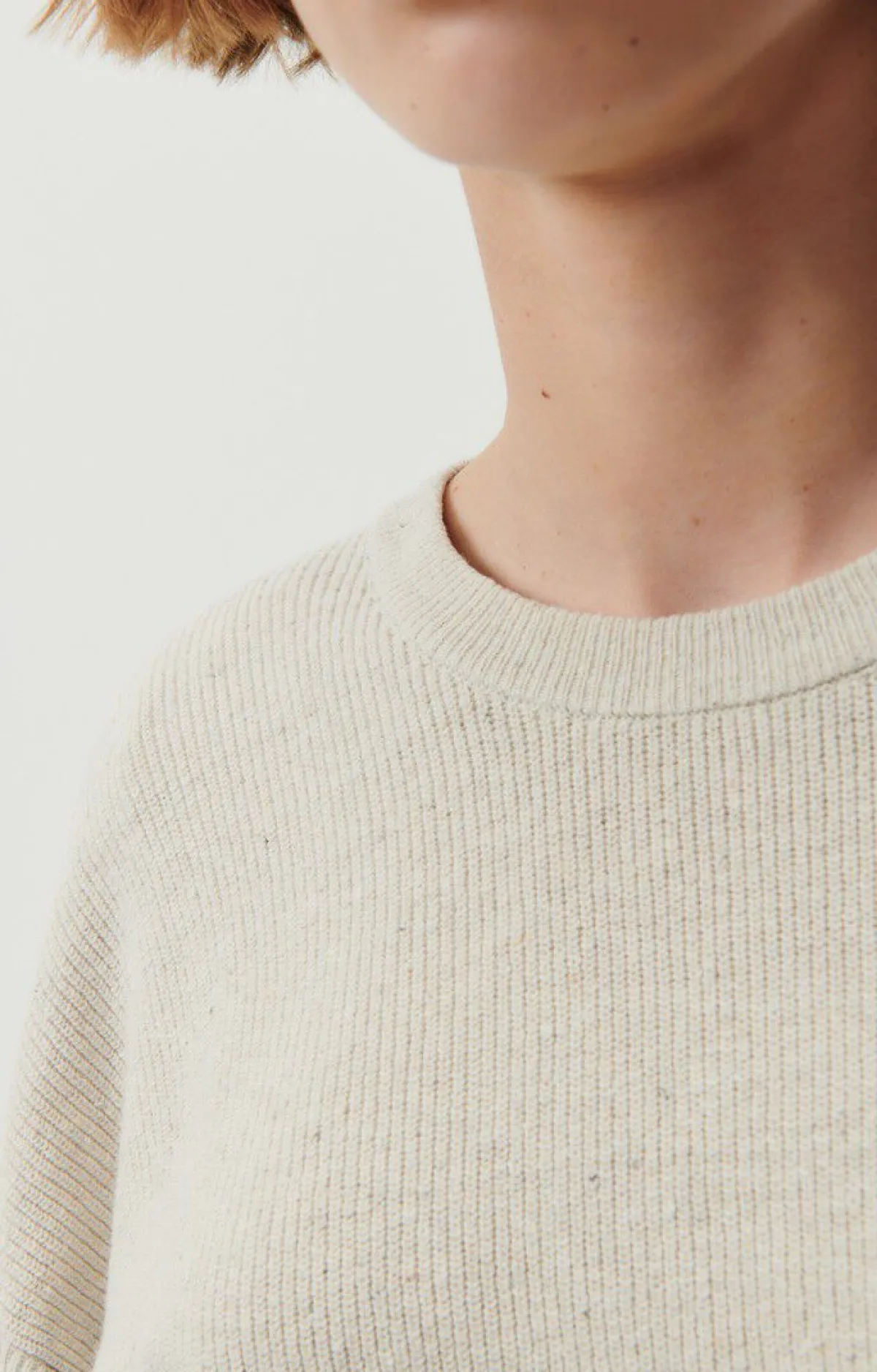 Damen American Vintage |Damenpullover Dozborow Ecru Meliert