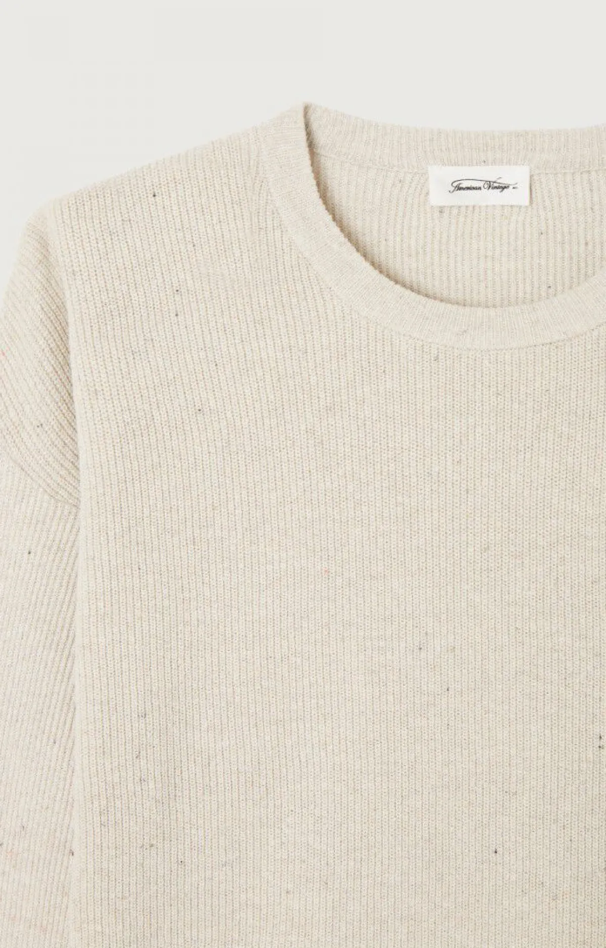 Damen American Vintage |Damenpullover Dozborow Ecru Meliert
