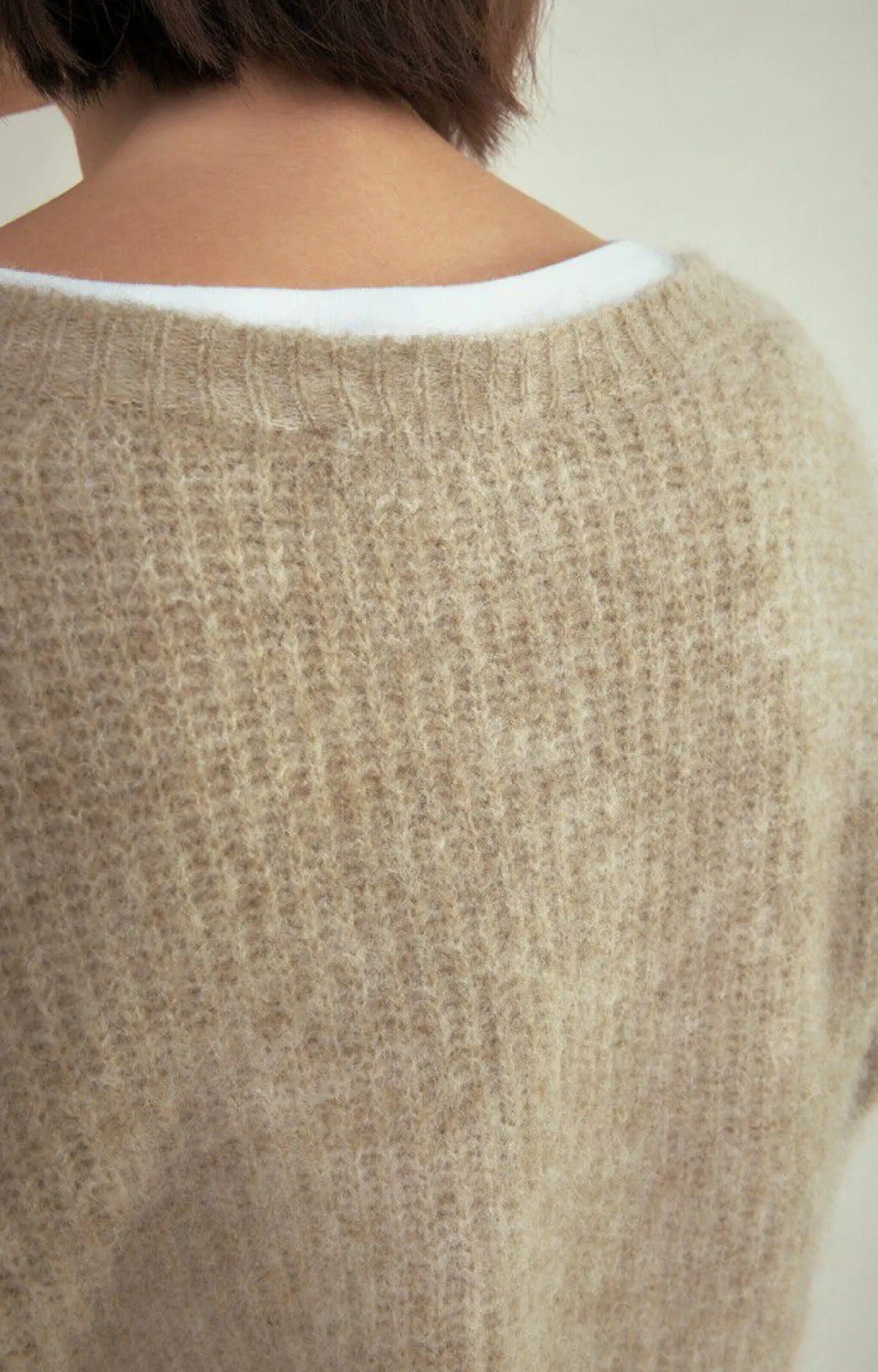 Damen American Vintage |Damenpullover East Beige Meliert