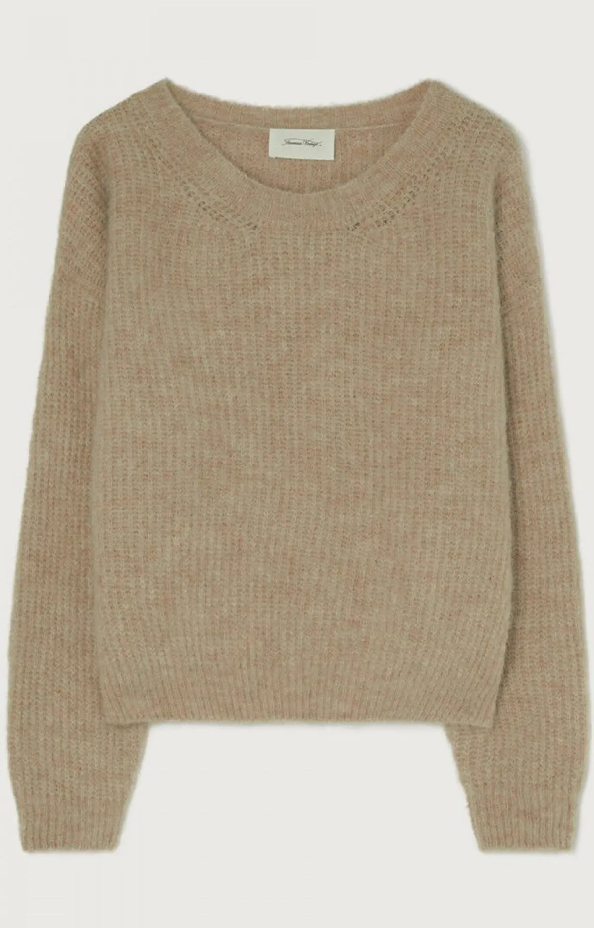 Damen American Vintage |Damenpullover East Beige Meliert