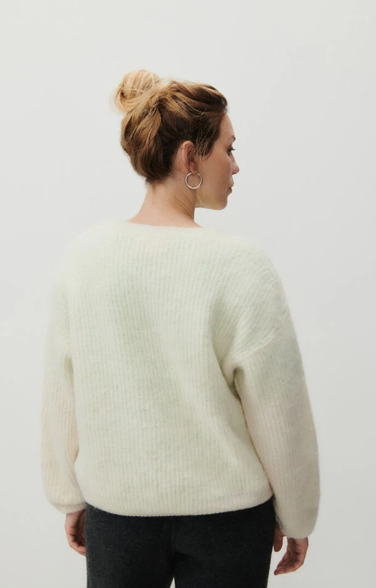 Damen American Vintage |Damenpullover East Perlmutt Meliert
