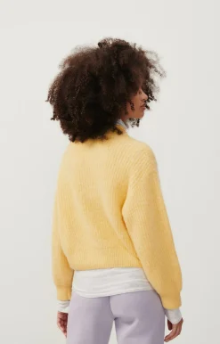 Damen American Vintage |Damenpullover East Limonade Meliert