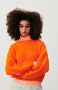 Damen American Vintage |Damenpullover East Leuchtendes Orange