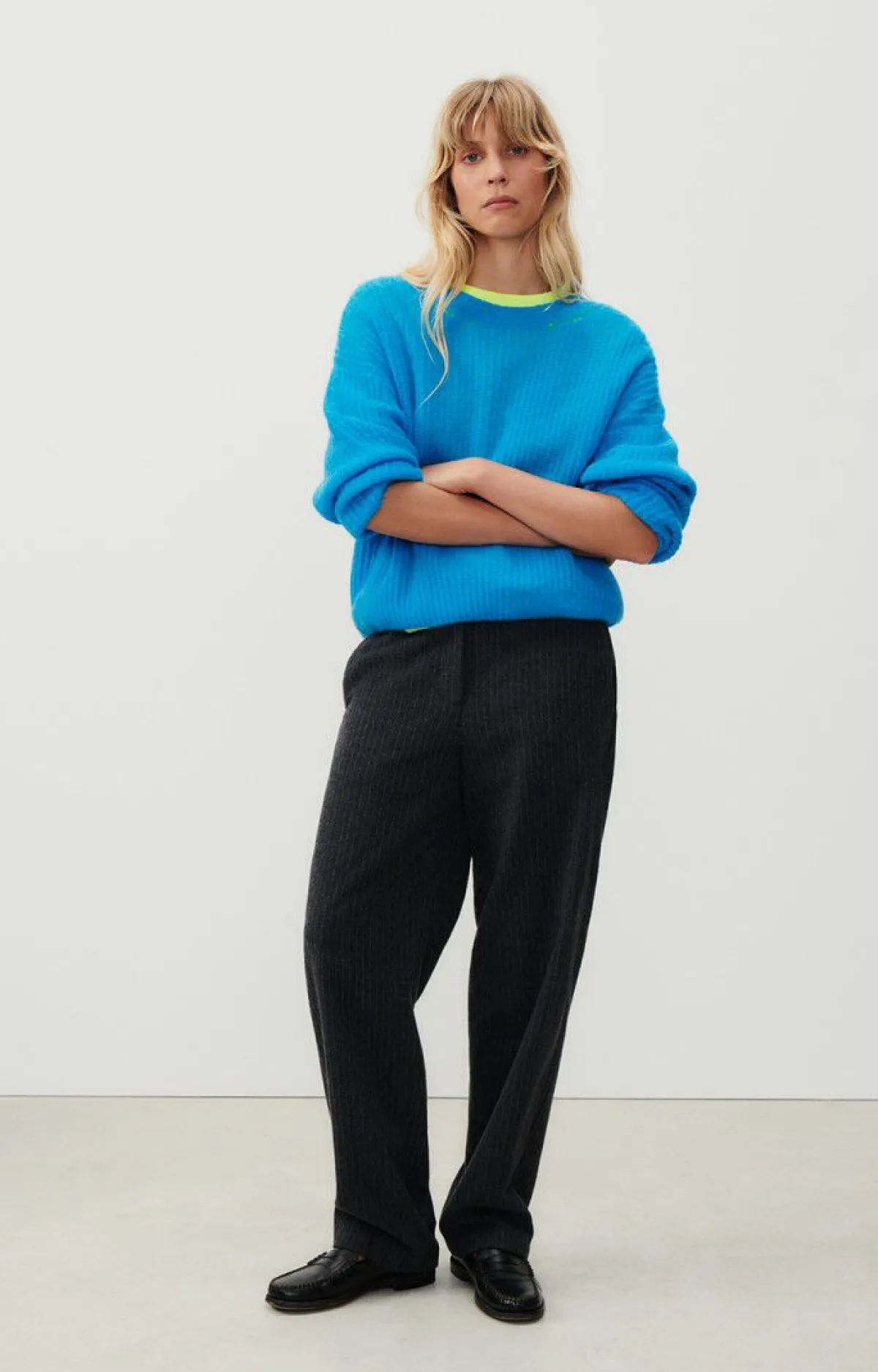 Damen American Vintage |Damenpullover East Himmlisch Meliert