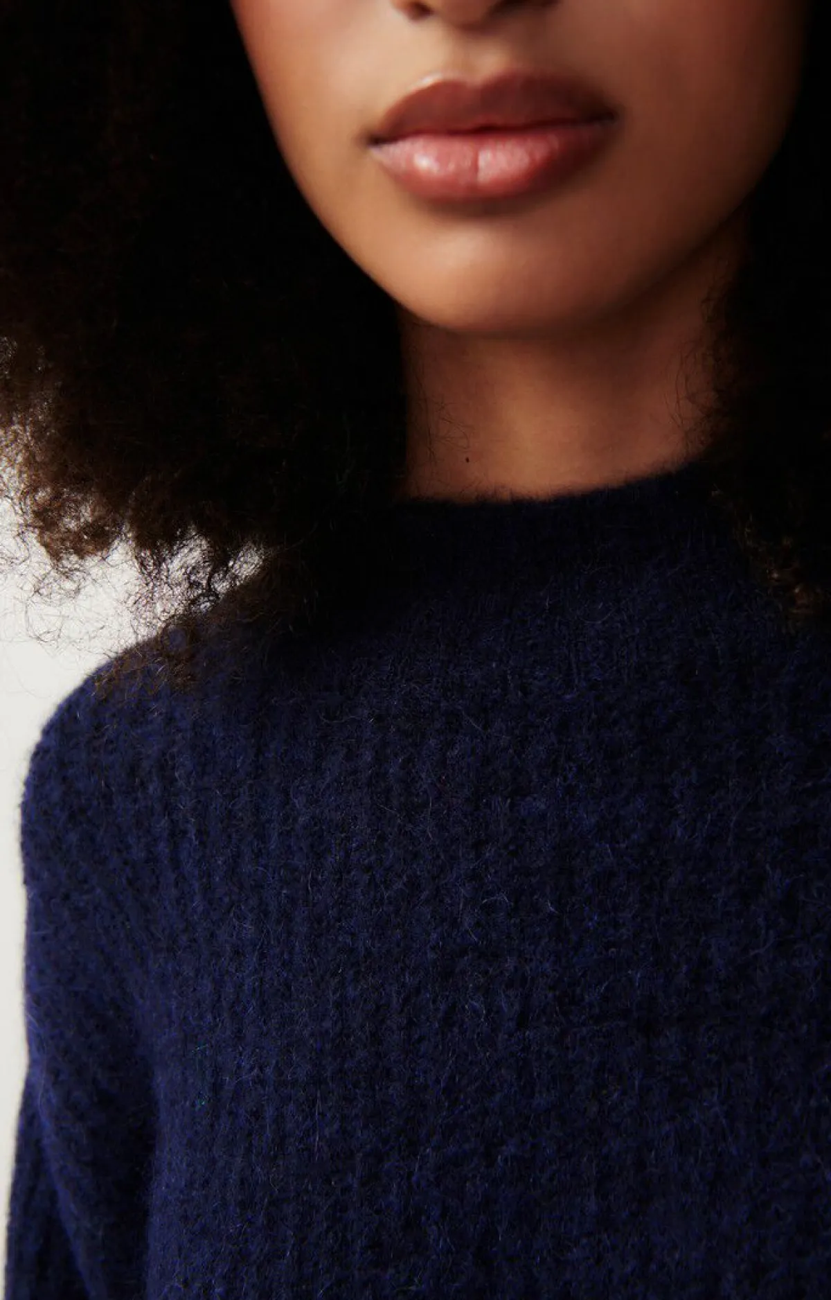 Damen American Vintage |Damenpullover East Navy Meliert