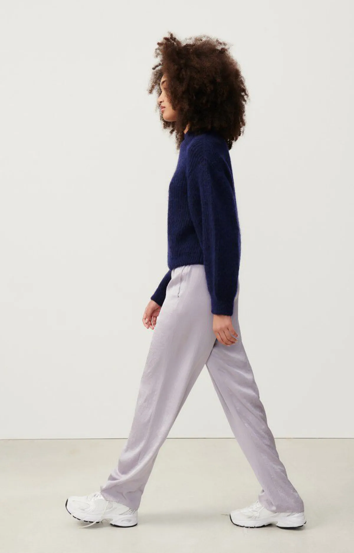 Damen American Vintage |Damenpullover East Navy Meliert