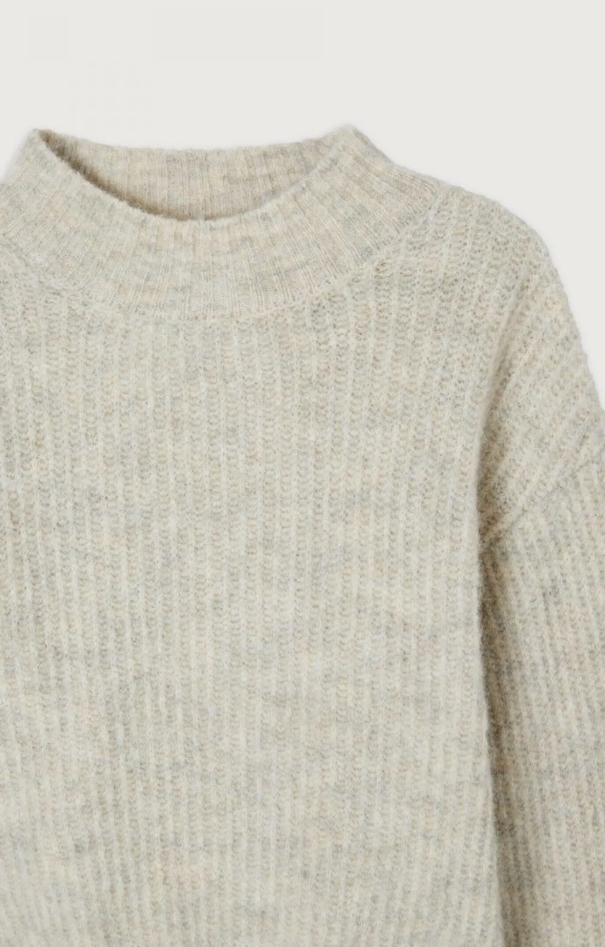 Damen American Vintage |Damenpullover East Pulverschnee Meliert