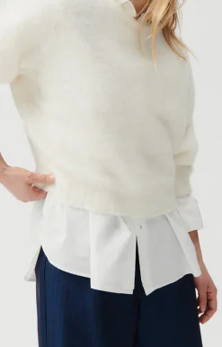 Damen American Vintage |Damenpullover Foubay Taube Meliert