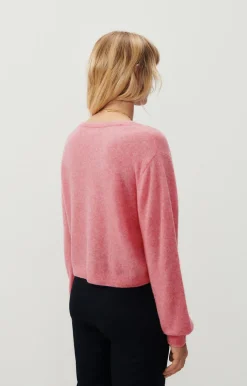 Damen American Vintage |Damenpullover Razpark Candy Pink Meliert