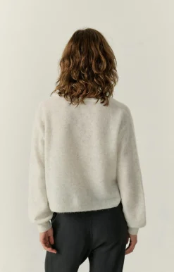 Damen American Vintage |Damenpullover Razpark Ecru Multimeliert