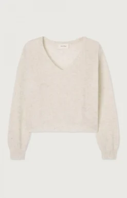 Damen American Vintage |Damenpullover Razpark Ecru Multimeliert