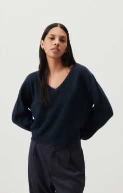 Damen American Vintage |Damenpullover Razpark Abysse Meliert
