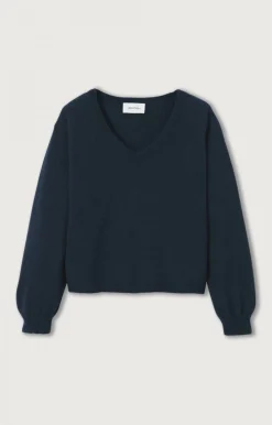 Damen American Vintage |Damenpullover Razpark Abysse Meliert