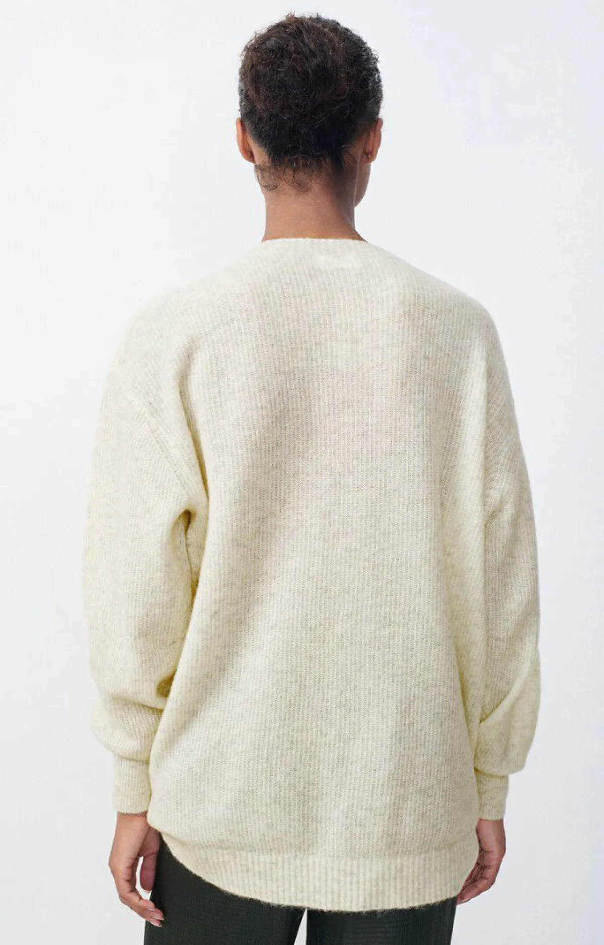 Damen American Vintage |Damenpullover Razpark Ecru Multimeliert