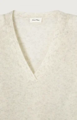 Damen American Vintage |Damenpullover Razpark Ecru Multimeliert