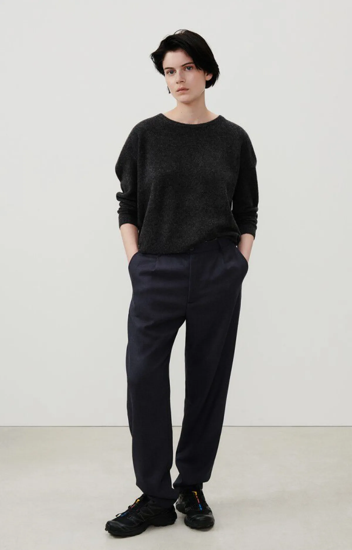 Damen American Vintage |Damenpullover Razpark Fledermaus Meliert