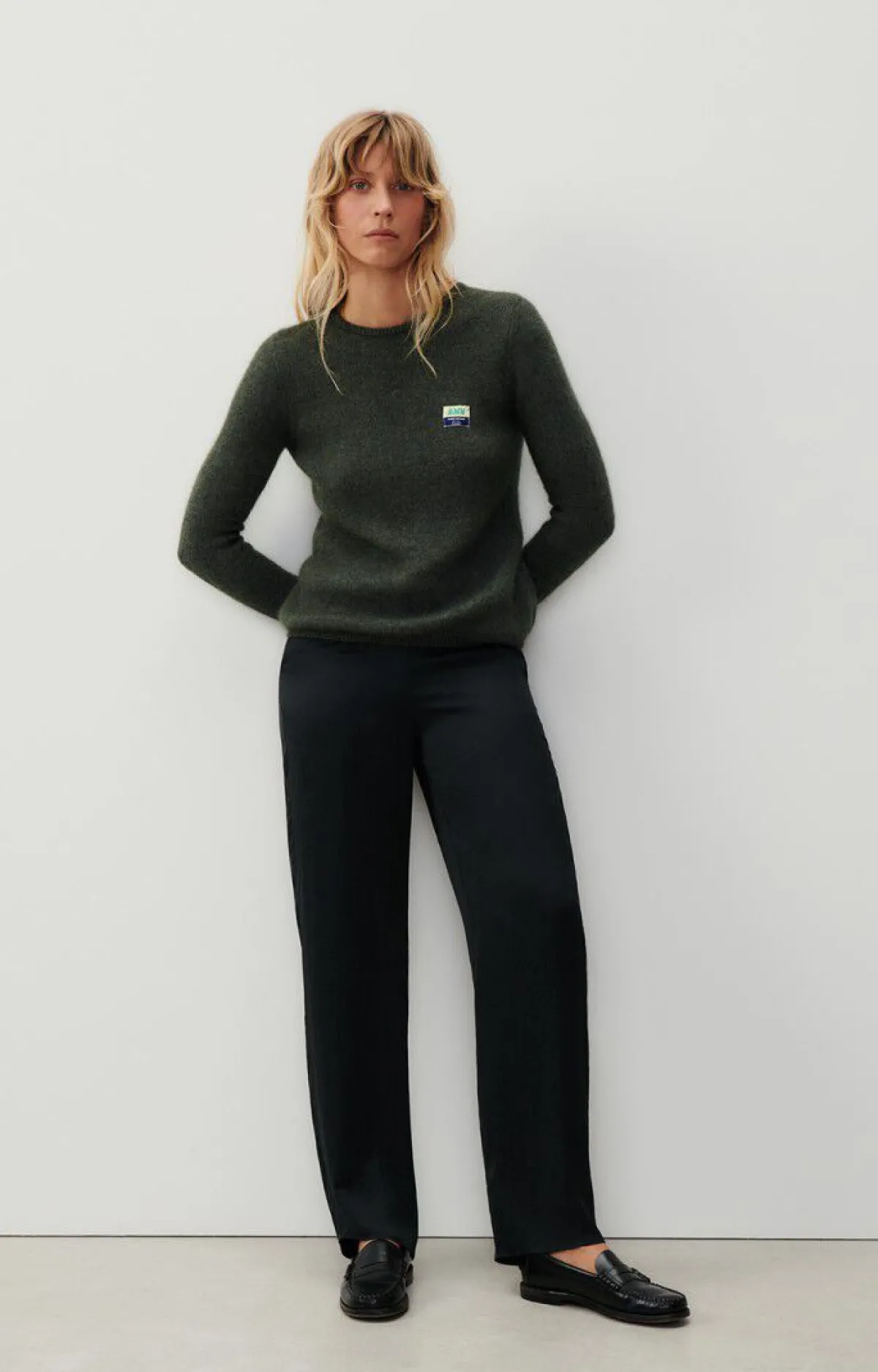 Damen American Vintage |Damenpullover Vitow Linse Meliert