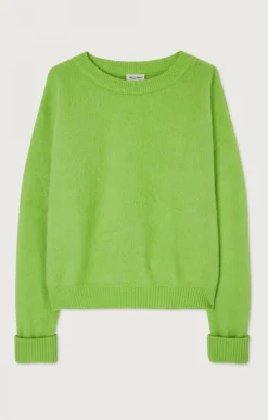 Damen American Vintage |Damenpullover Vitow Pistazie Meliert