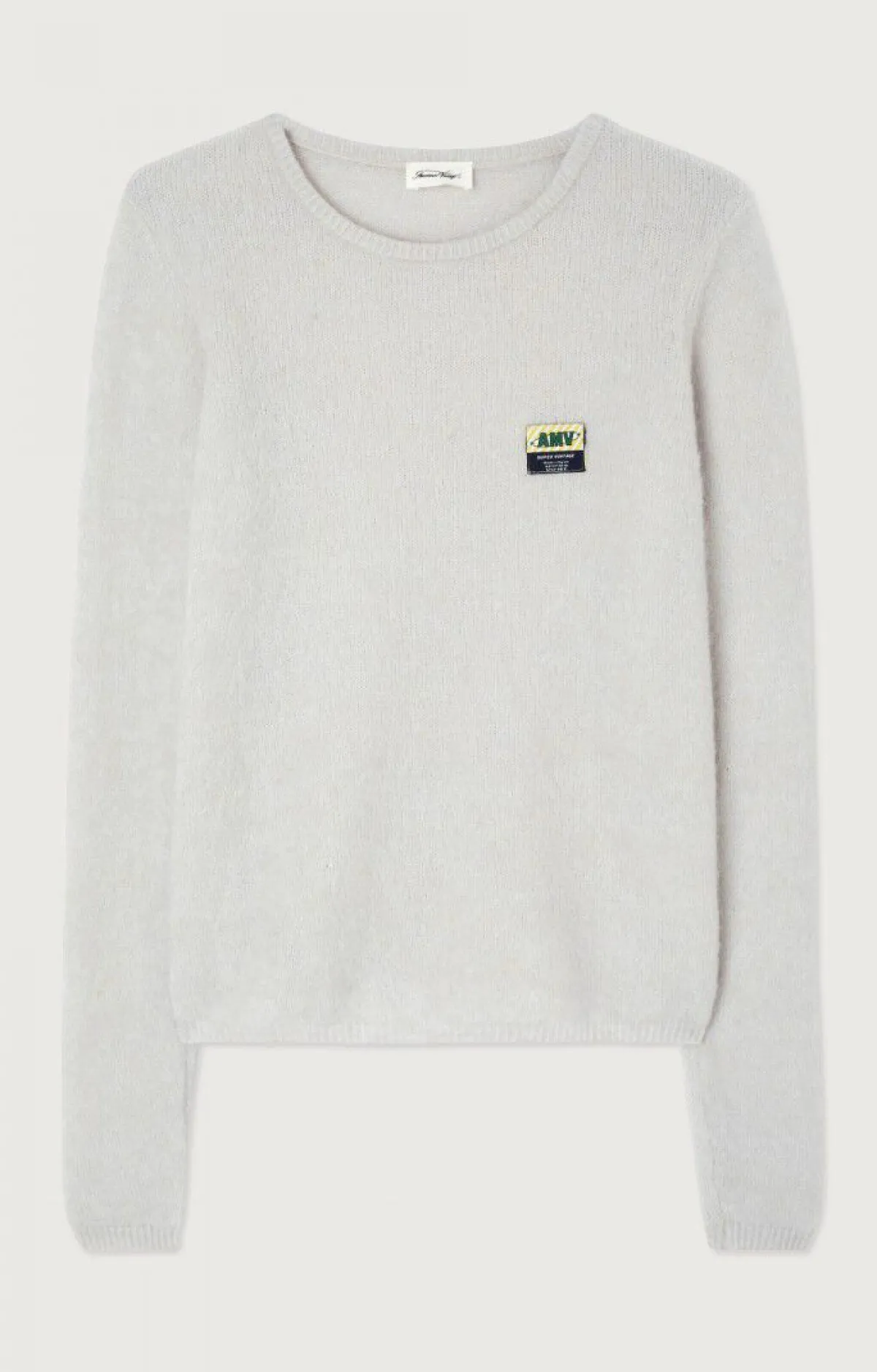 Damen American Vintage |Damenpullover Vitow Blaues Dragee Meliert