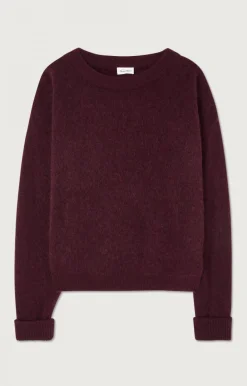 Damen American Vintage |Damenpullover Vitow Mahagoni Meliert