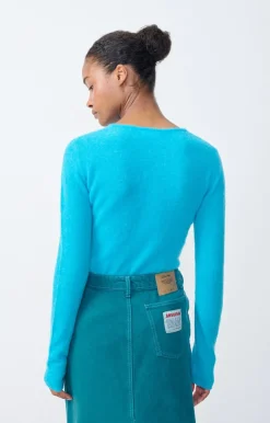 Damen American Vintage |Damenpullover Xinow Splash Meliert