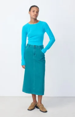 Damen American Vintage |Damenpullover Xinow Splash Meliert